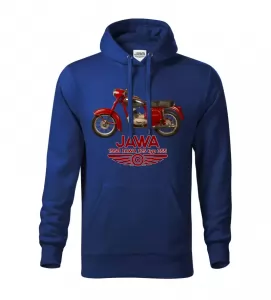 Pánská motorkářská mikina JAWA 125 modrá