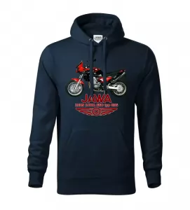 Pánská motorkářská mikina JAWA 660 navy