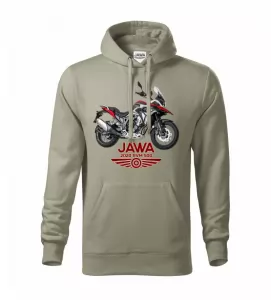 Pánská motorkářská mikina JAWA RVM 500 světlá khaki