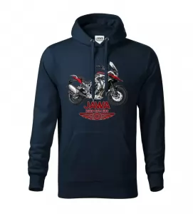 Pánská motorkářská mikina JAWA RVM 500 navy