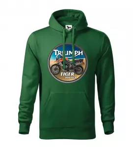 Pánská motorkářská mikina Triumph Tiger 800 XCA zelená