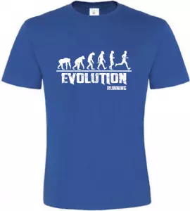 Pánské tričko Evolution Running modré