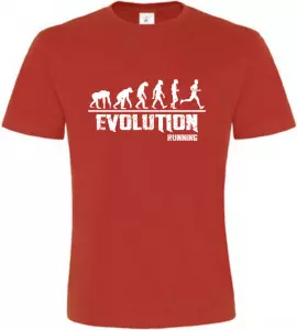 Pánské tričko Evolution Running červené