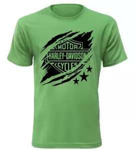 Pánské tričko Harley Davidson zelené