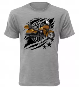 Pánské tričko Harley Davidson Road Glide Limited melírové
