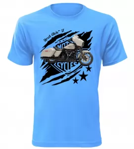 Pánské tričko Harley Davidson Street Glide ST azurové
