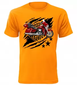 Pánské tričko Harley Davidson Ultra Limited oranžové