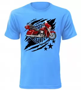 Pánské tričko Harley Davidson Ultra Limited azurové