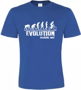 Pánské tričko Evolution Relaxing Bike modré