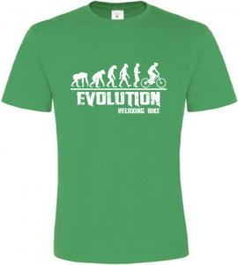 Pánské tričko Evolution Relaxing Bike zelené