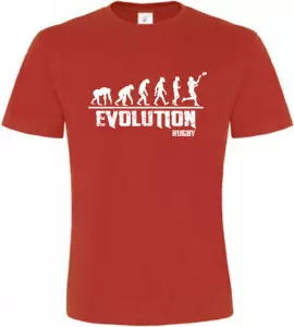 Pánské tričko Evolution Rugby červené
