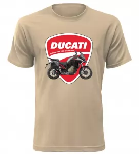 Pánské tričko Ducati Multistrada V4 S Grand Tour pískové