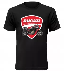 Pánské tričko Ducati Multistrada V4 S Grand Tour černé