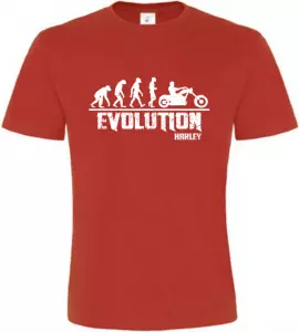 Pánské tričko Evolution Harley červené
