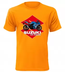Pánské tričko s motorkou Suzuki GSX-R1000RZ oranžové