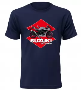Pánské tričko s motorkou Suzuki GSX-R1000 navy