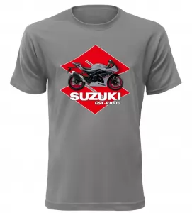 Pánské tričko s motorkou Suzuki GSX-R1000 šedé