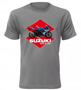 Pánské tričko s motorkou Suzuki GSX-R750Z šedé