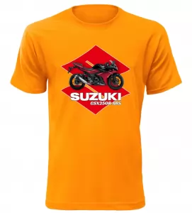 Pánské tričko s motorkou Suzuki GSX250R ABS oranžové