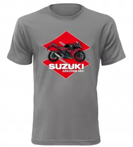 Pánské tričko s motorkou Suzuki GSX250R ABS šedé