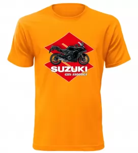 Pánské tričko s motorkou Suzuki GSX-S1000GT oranžové
