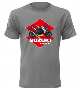 Pánské tričko s motorkou Suzuki GSX-S750Z šedé