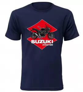 Pánské tričko s motorkou Suzuki SV650 ABS navy