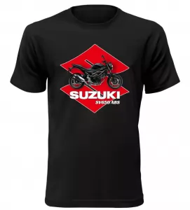 Pánské tričko s motorkou Suzuki SV650 ABS černé