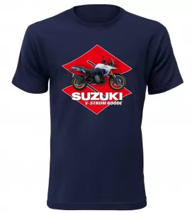 Pánské tričko s motorkou Suzuki V-Storm 800DE navy
