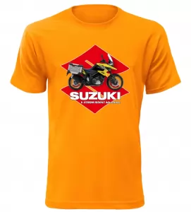 Pánské tričko Suzuki V-Storm 1050XT Adventure oranžové