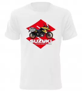 Pánské tričko Suzuki V-Storm 1050XT Adventure bílé
