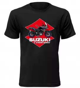 Pánské tričko s motorkou Suzuki V-Storm 1050XT černé