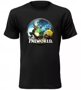 Pánské a dětské tričko Palworld černé