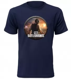 Pánské a dětské tričko PUBG Battlegrounds navy