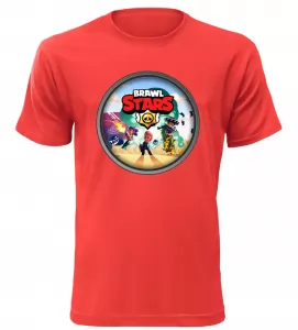 Pánské a dětské tričko Brawl Stars ring červené 