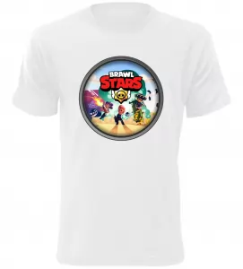 Pánské a dětské tričko Brawl Stars ring bílé 