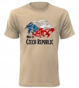 Pánské tričko Made In Czech Republic pískové