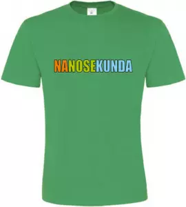 Pánské vtipné tričko NANOSEKUNDA zelené