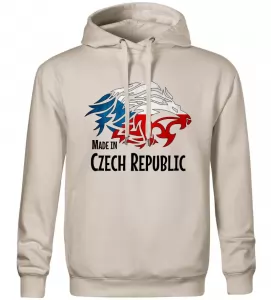 Pánská a dětská mikina Made In Czech Republic mandlová