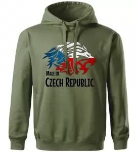 Pánská a dětská mikina Made In Czech Republic zelená
