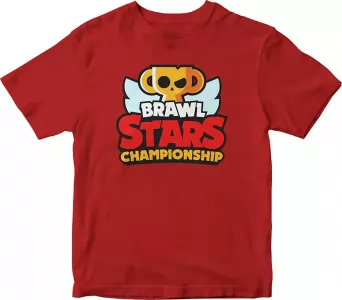 Pánské a dětské tričko Brawl Stars Championship červené