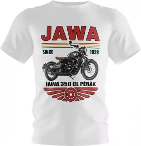 Pánské tričko Jawa 350 CL Pérák bílé