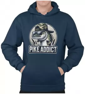 Pánská rybářská mikina Pike Addict navy 