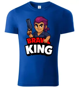 Pánské a dětské tričko BRAWL KING – modrá klasika