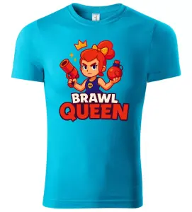 Pánské a dětské tričko BRAWL QUEEN tyrkysové