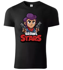 Pánské a dětské herní tričko BRAWL STARS černé