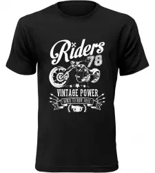 Pánské motorkářské tričko Riders 78 černé