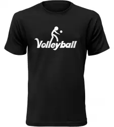 Pánské tričko Volleyball černé