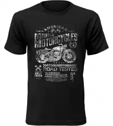 Pánské motorkářské tričko Custom Motorcycles černé