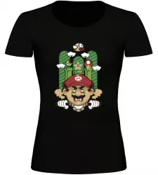 Dámské tričko Super Mario černé
